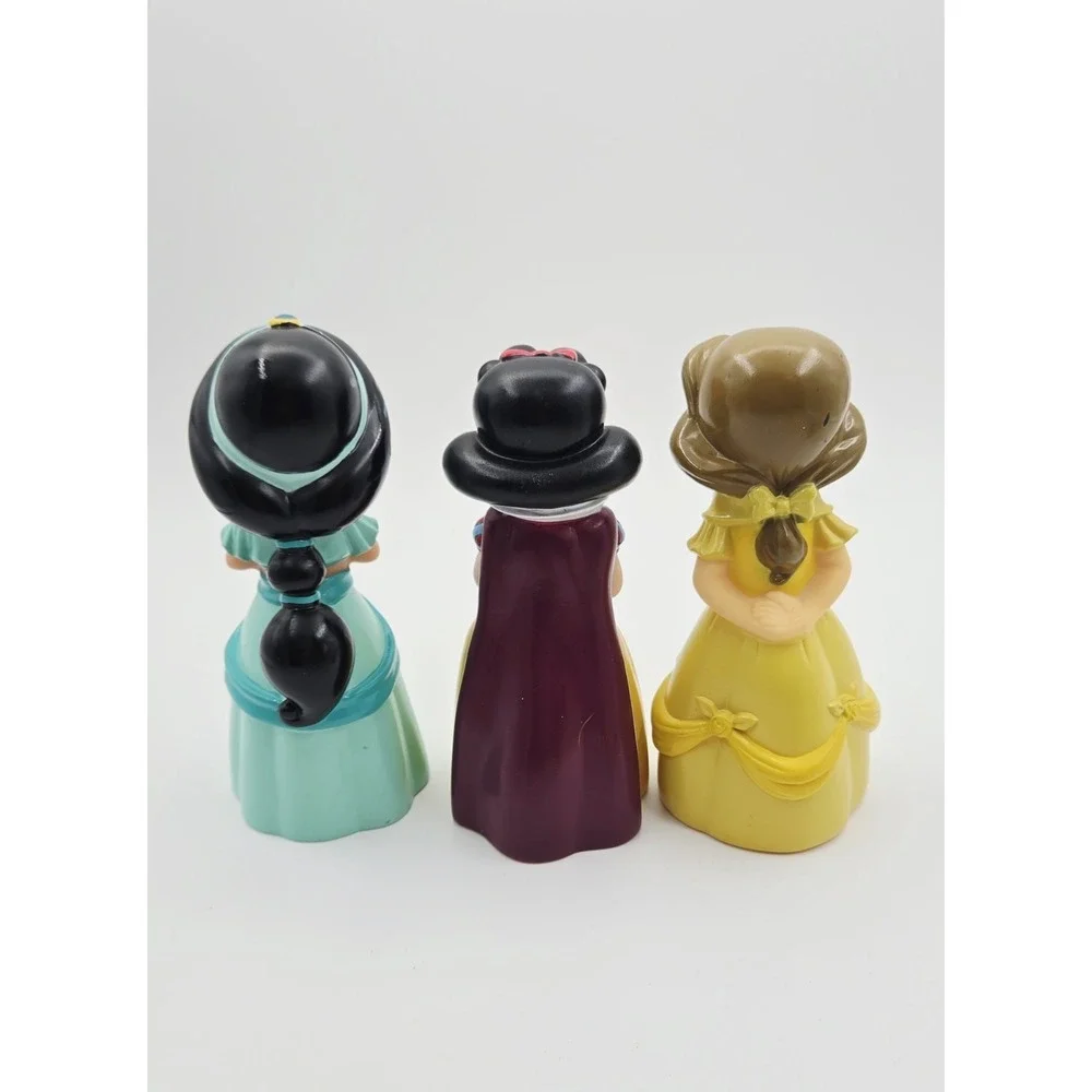 Vintage Disney Princess Vinyl Bath Toy Squirters Squeak Toy 5pc Set 5